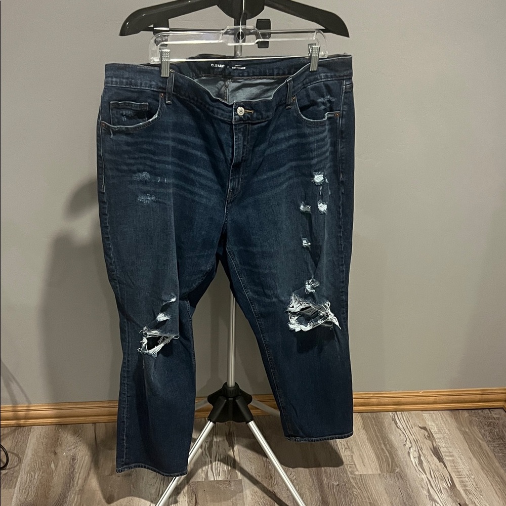 Old Navy Women's Boyfriend Jeans - Dark Blue (331)